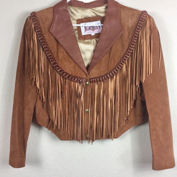 diamond leathers fringe jacket